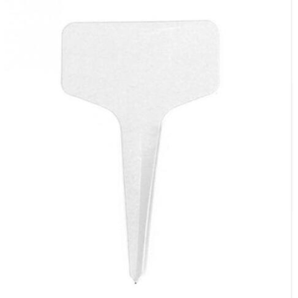 100 stk. Mini T-formede Plastik Plantepinde Stick-in Etiketter Mærkning Plantning Markører Skilte 6cm * 10cm Praktisk Til Alle Gartner