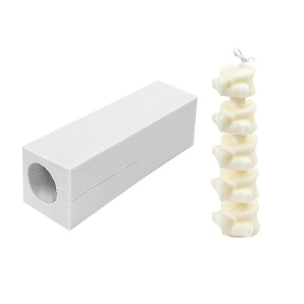 DIY Kolonnelysform Kunstlys Silikonform Duft Menneskeformet Lysproduksjon Voks Gips Mo