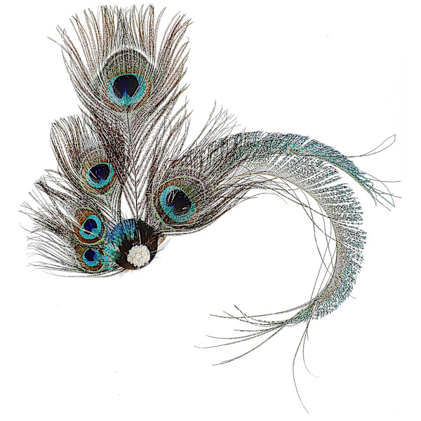 Peacock-hiuspinni naisille Vintage-tyyliin Hiusten otsatukka-pinni Hiusten asuste Hääjuhliin Vihreä Green