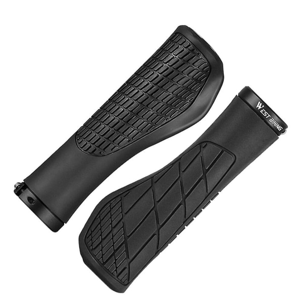 MTB Styregrep i Gummi, Sykkelgrep, Styredeksel, Erstatning, Sykkelstyregrep Black 10.3X4.6X3.2CM