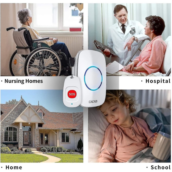 Caregiver Personsøgere Trådløs opkaldsknap til ældre patient Personligt In Home Life Alert System