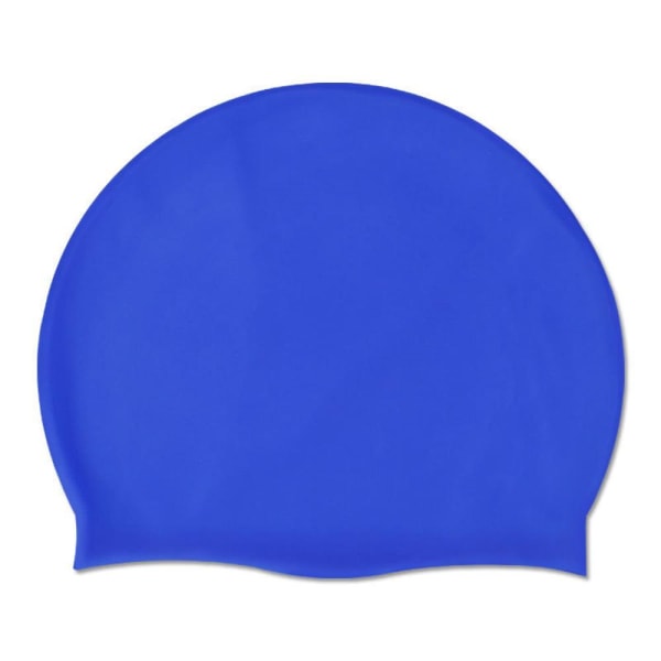 sjöblå cap för långt hår, 3D Ergonomisk design Silikonbadmössor för kvinnor Barn Män Vuxna Pojkar Flickor
