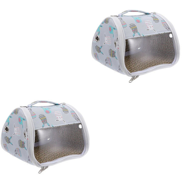 3-pack Hamsterburnaresväska Andningsbar Bärbar Djurreseväska Utgående Väska 2-pack 16X12.5cm 2pcs 16X12.5cm