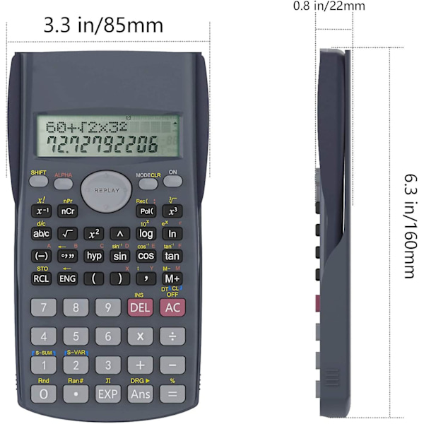 Bordcomputer 2-linjet Multifunktionel Videnskabelig Lommeregner Til Skole, Ingeniørkontor Og Forretningsbrug