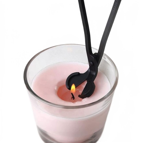 Musta ruostumaton teräs aromaterapia kynttilän sammutussakset työkalu sydänsakset kynttilän sakset