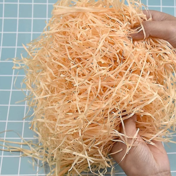 100g Raffia Shreddat Pappersremsor, Dekorationspapper, Återvinningsbart, För Present