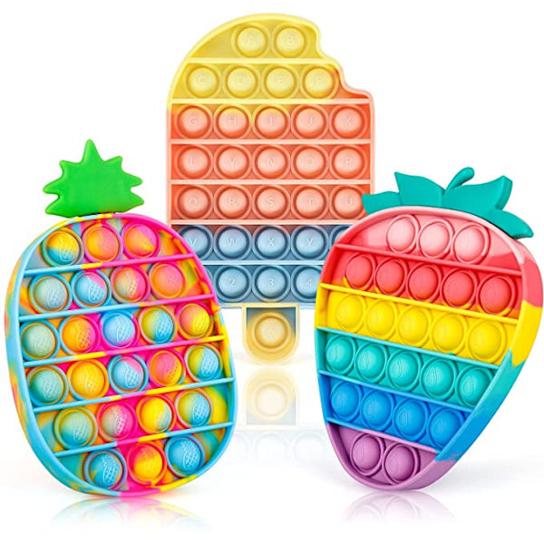 3 kpl Pop It -fidget-lelut lapsille ja aikuisille_ru