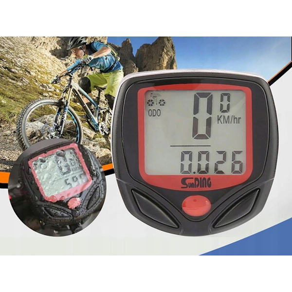Cykelkodmätare för mountainbike, hastighetsmätare, odometer, tillbehör, utrustning