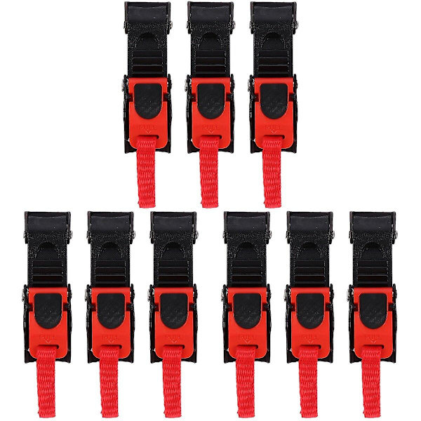 9 stk Hjelm Spænde Sikkerheds Hat Spænde Hjelm Forbrugsstoffer Hjelm Tilbehør 9 stk 8X2.5CM 9 pcs 8X2.5CM