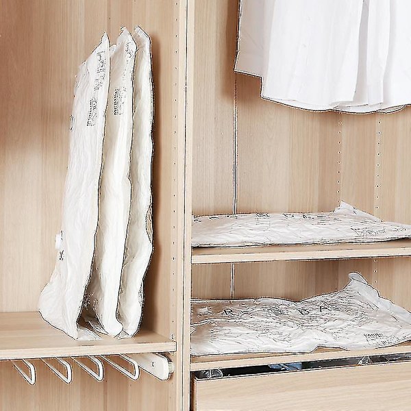 2 stk. Vakuumpakkepose med pumpe, kompressionspose, opbevaringspose