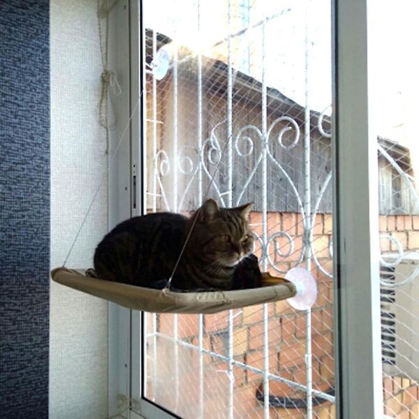 Katt Vindusete Vindu Lounger Katt Hengekøye + Katt Teppe, Soling Katt Seng Kjæledyr Seng For Katt Liten Hund Kanin Eller Andre Små Dyr