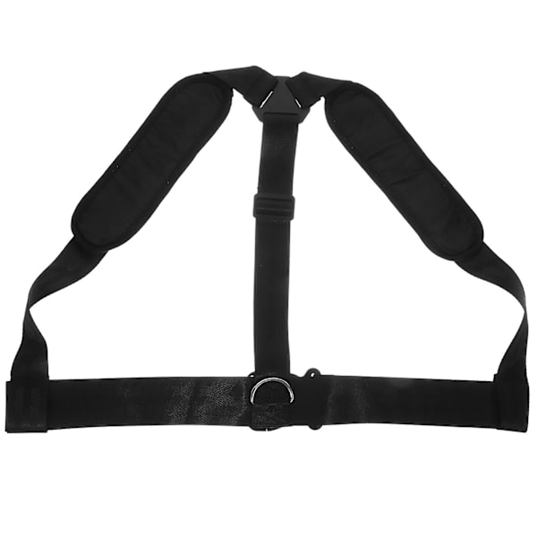 Vægtningsøvelsesrem Vægt Sled Sele Løbesled Sele Fitness Sled Sele Sort 150X40CM Black 150X40CM