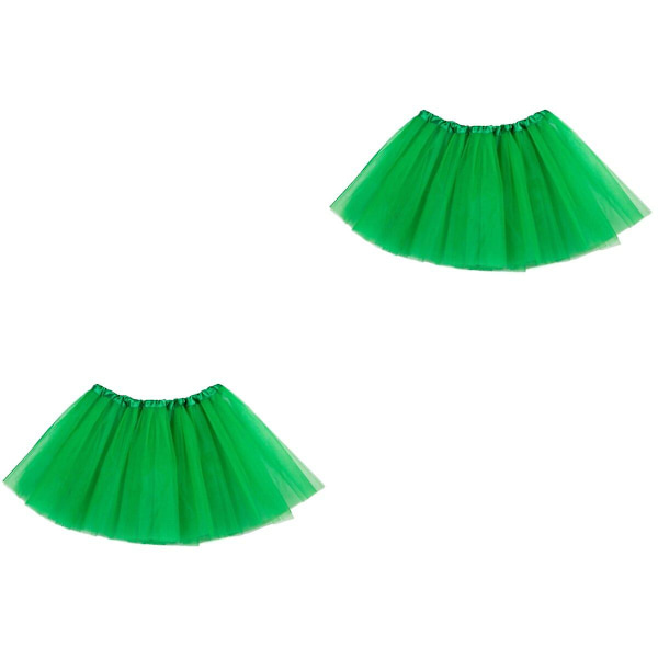 6 stk Tutu-skjørt 3 lag Ballet Klesoppkledning Barn Tutu-skjørt For Jenter Fest Kostyme Gave (grønn)4 4 pcs 2pcs