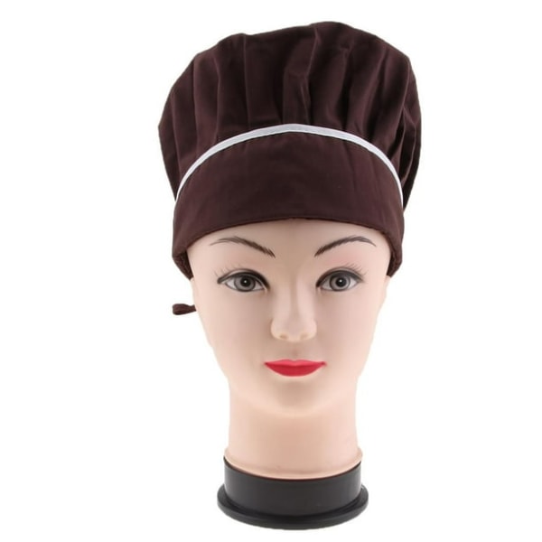 Keittiömestarin hattu Unisex Cafe tarjoilijahattu Pehmeä keittiön cap (2kpl)