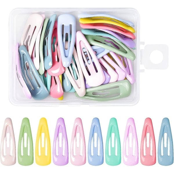 RYI_30 st baby -3 cm metall hårspännen för barn - Mini hårspänne-4-