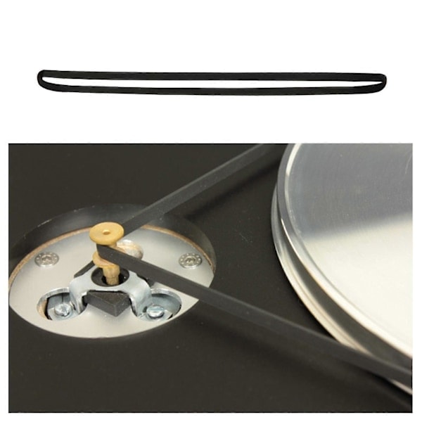 RYI)2 stk Drivrem Gummi Platespiller Rem Transmisjonsrem 627mm x 5mm x 0.6mm