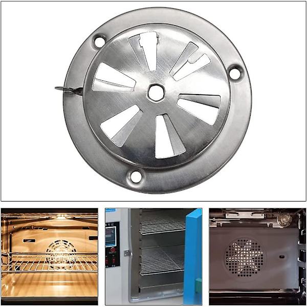 Rostfritt Stål Rund Luftventil Gitterlock Cirkulär Ventilationskåpa Rostfritt Stål Torktumlare Luftventil För Torktumlare Spjäll Termostat Ugn (1st, Silver)
