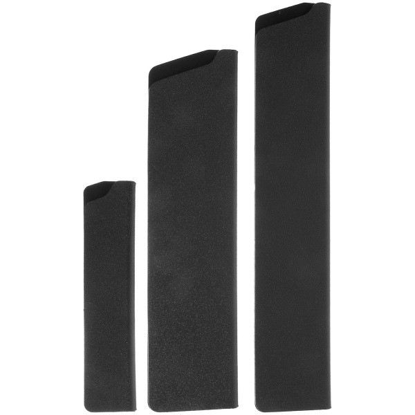 3pcs Kitchen Knives Sheath Chef Knives Edges Guard Kitchen Knives Blade CoversBlack