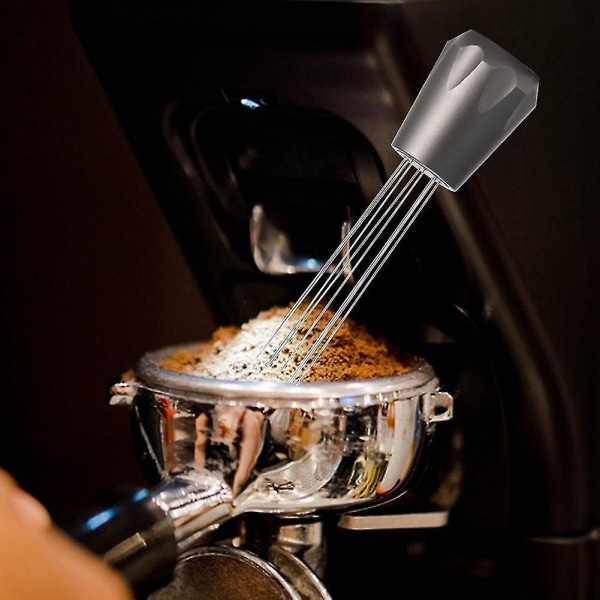 Kaffepulver Tamper Distributor Værktøj Kaffepulver Espresso Rør Omrøring Værktøj Rustfrit Stål