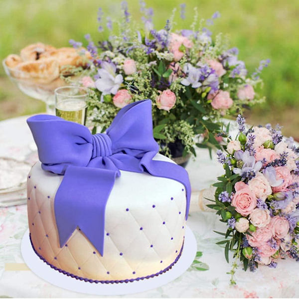 Läpinäkyvä Kakun Fondant-Painantamatto, Kakun Fondant-Leivonta Koristeluvälineet, Neliö Timanttiristikko Reuna Viiniköynnös Pitsi Tekstuuri Painettu Matto Kakulle 4kpl 4pcs
