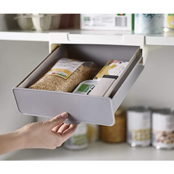 CupboardStore: Skuff under hylle - Grå 85148 - En størrelse