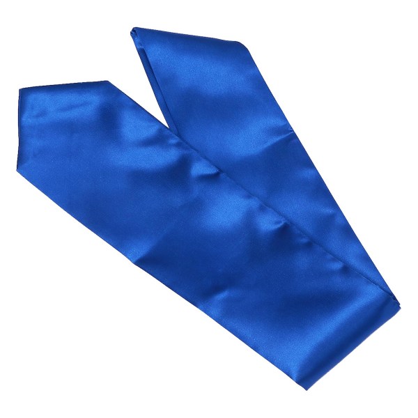 1 stk Unisex Ensfarvet Graduation Stole Sash Bachelor Kjole Sash Graduation Supply Sapphire 77X12CM Sapphire 77X12CM