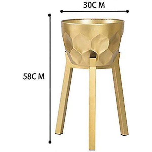 Blomsterstativ Blomsterstativ Stue Balkong Dekorasjon Metall Plantepotte Stativ Moderne Enkel Gras Bonsai Gulvstativ Utendørs Jern Kunst Display Stativ (go