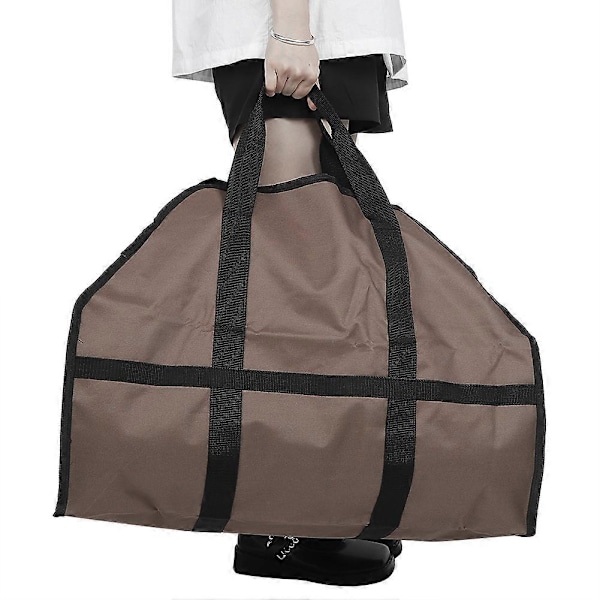 RYO_600D Oxford Klud Bærbar Brænde Log Transportør Træ Opbevaringspose Organizer Kaffe Farve