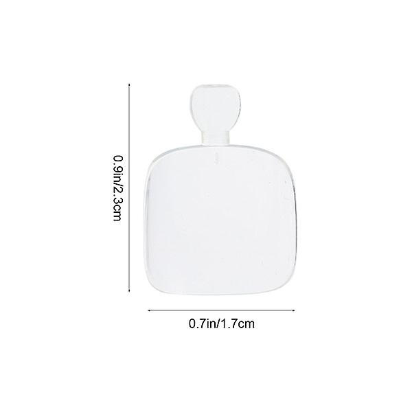 500 st Topplattor för naglar Falska tånagelspetsar Falska akrylnaglar Falska tånaglar Transparenta 2,3x1,7cm Transparent 2.3x1.7cm