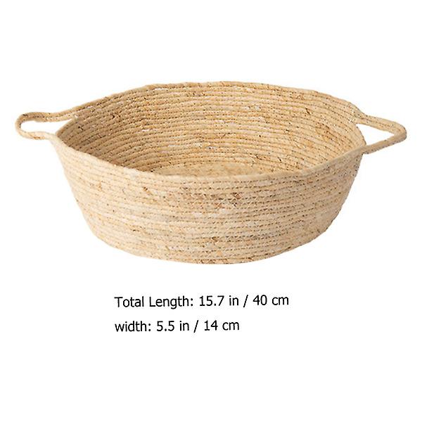 Flettet Katteseng Lille Dyreseng Katteseng Kradse Katte Rattan Seng Kattesoveseng 40X40X14CM 40X40X14CM