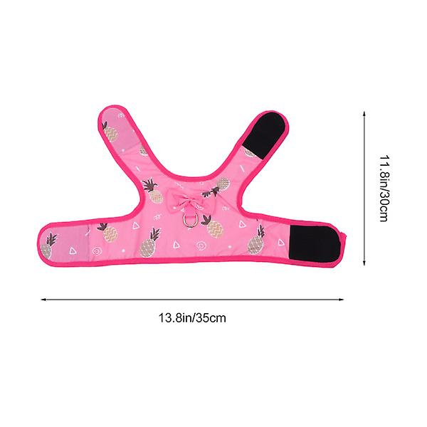 Söt Kanin Bunny Bow Västsele Med Koppel För Utomhuspromenader Fotografering RosaL Pink L