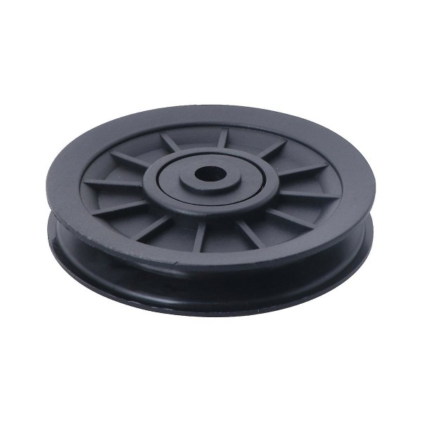 2 stk. Hjul Lejer Sammensat Trinse Fast Trinse Udskiftning Trinse Hjul Kabel Trinse Hjul Sort 10 Black 10.5X10.5X2.5CM