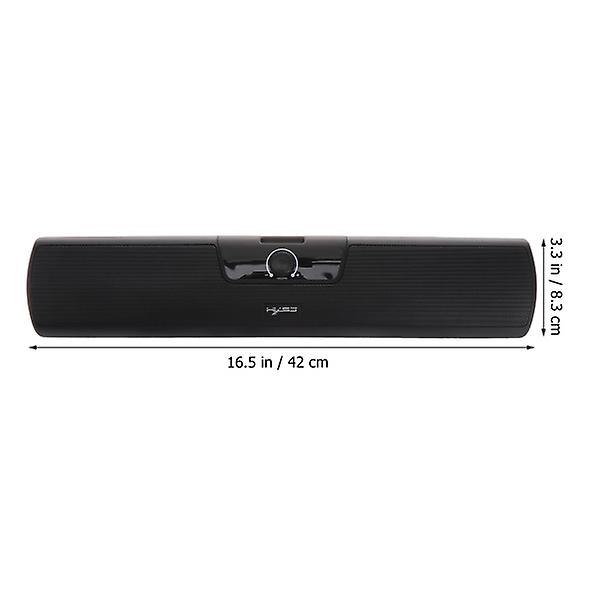 Laptop Højttaler Pc Soundbar Pc Højttaler Højttalere Til Hjemmet Laptop Subwoofer Ledningsført Desktop Højttaler Sort 8.3X4 Black 8.3X42CM