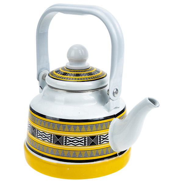 Emalleret Vandkande Husholdningskedel Hotel Tekande Emalleret Kaffekande Hvid 15.5X15CM White 15.5X15CM