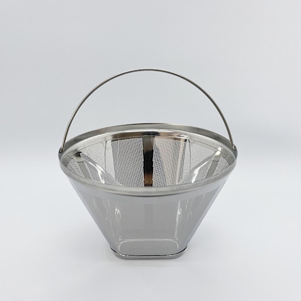 RYI) Återanvändbart kaffefilter, kaffefilter i rostfritt stål för manuell kaffebryggning, permanent kaffefilter för droppkaffe, papperslöst