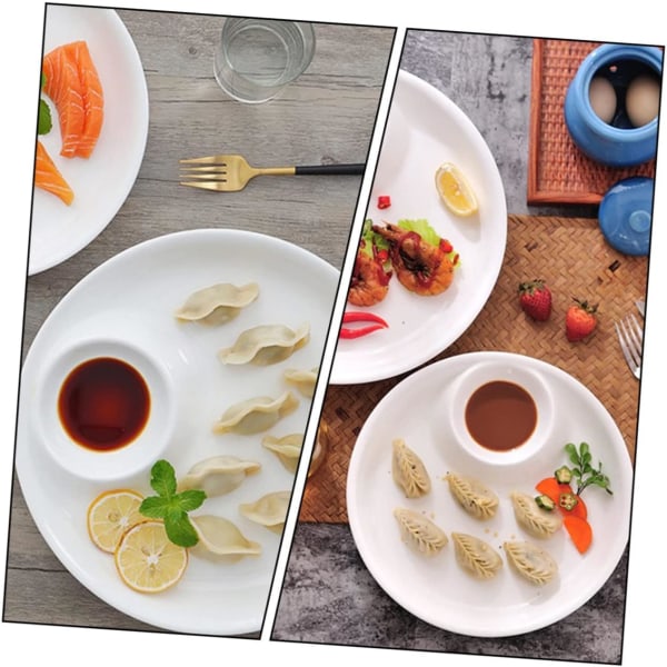Dip Serveringsset Delad Serveringsbricka Appetitfavoriter och Ostserveringsfat Fackbricka för Påsk, Jul, Snacks - 20,1 cm