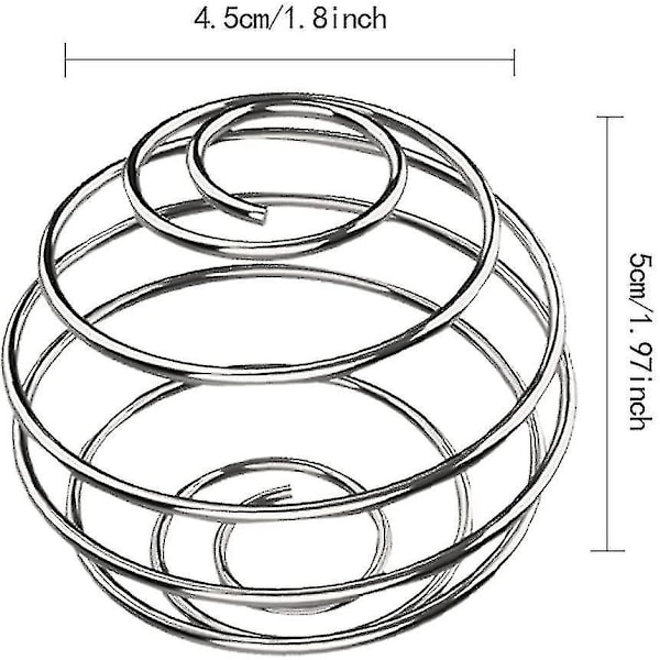 4 stk 304 rustfritt stål flaske mikserball, protein shaker ball wire visp ball