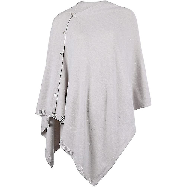 Naisten Lämmin Napillinen Neulotu Neulehuivi Cape Cardigan Kashmir/Kashmir Tuntuiset Käärehuivi