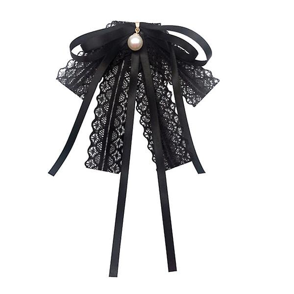 1 st klädaccessoar tyg konst spetsband rosett flickkläder fluga (svart)Svart20X13CM Black 20X13CM