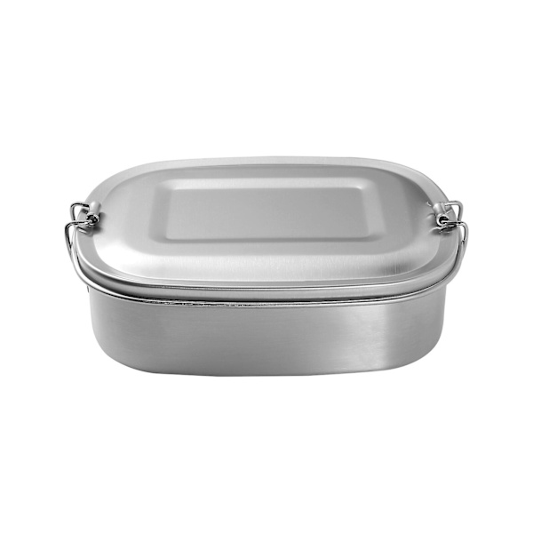 650 ml Rostfritt Stål Behållare Enlager Bento Box Utomhus Bento Box Lunchlåda SilverM Silver M