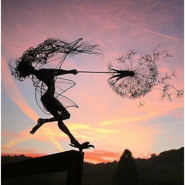 Dansende Fe Dandelion Statue Ornament Stakes Dandelion G Dandelion G