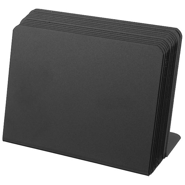 12st Mini svarta tavla skyltar Liten tavla skylt Bordsskiva raderbar anslagstavla för bordsnummerB Black 10x7.5cm