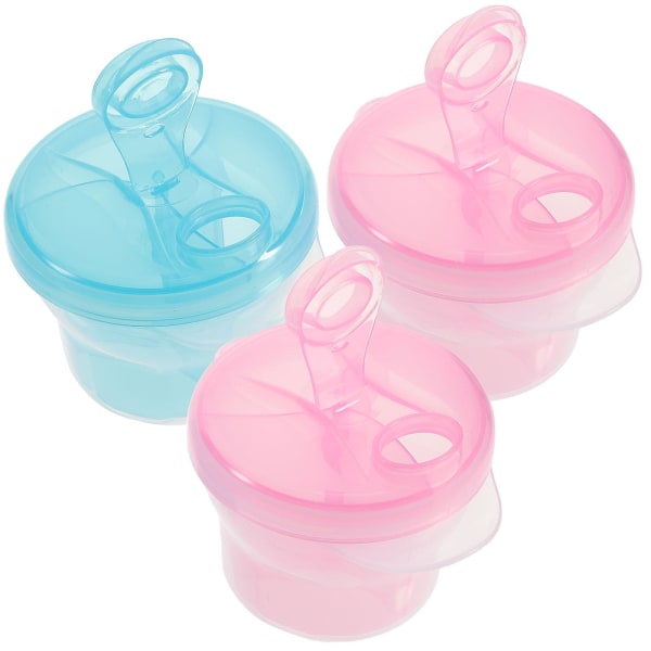 3 stk Matbeholdere Formelbeholder Babymelkedispenser Mini Kapasitet Formelholder Stable Formelbeholder 9,5 * 8,5 cm 9.5*8.5cm