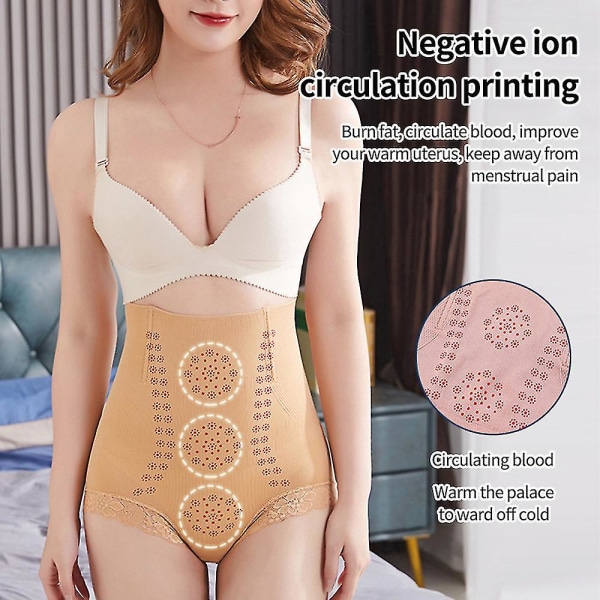 Dame Højtaljet Underbukser Efter Fødsel Abdomen Slankende Butt Lifting Kropsformende Trusser 3XL-4XL Hudfarvet 3XL-4XL Skin Color