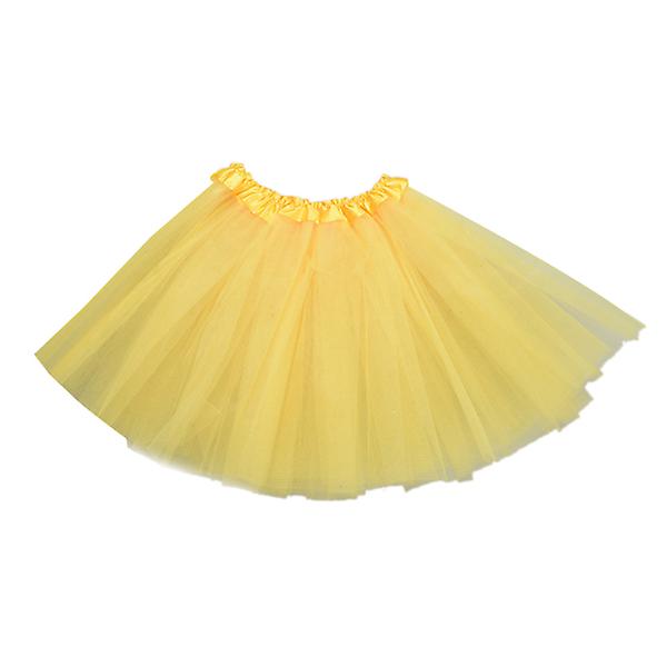 Kvinners Tulle Lagdelt Tutu Skjørt Kjole For Show Kostyme (gul)Gul Yellow