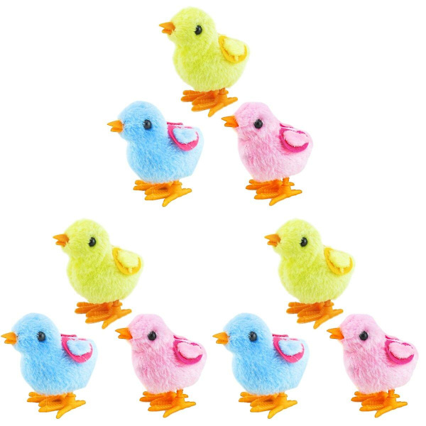 9 st  Uppdragning Leksaker Påskleksak Uppdragning Hoppande Kyckling Plysch Kycklingar Leksaker Party Favors Leksak För Barn ( 9 pcs 3pcs