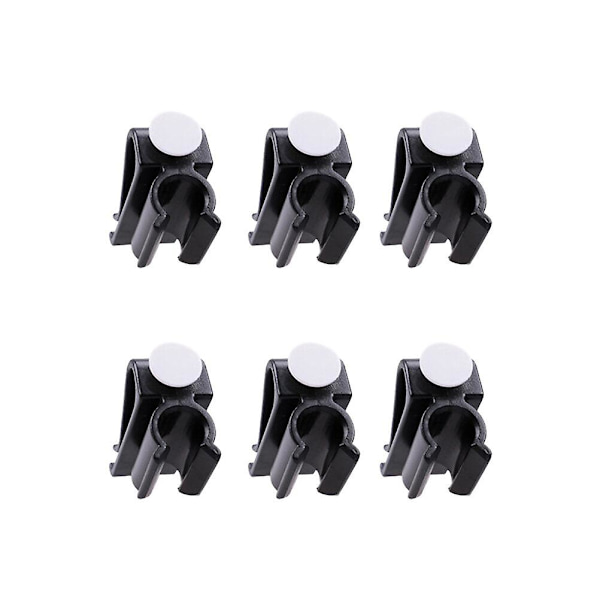6 st Club Clip Putterklämma Clip-on Hållare Organiserare Bollmarkering För Tillbehör (svart)Bla Black