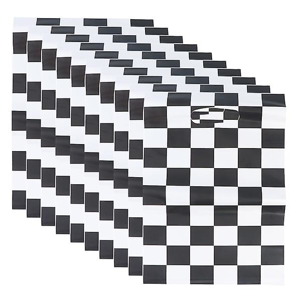 50 stk Julepynt Julekrybbe Pynt Julegavepose Julegodtpose Julegavepose Julegodtpose Sort Hvid 25,5X16,3cm Black White 25.5X16.3cm