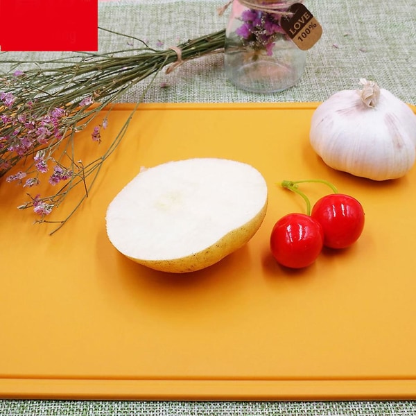 1 st flexibla färgade skärbräda mattor Set Premium silikon skärbräda Lätt att rengöra Vändbara miljövänliga mattor för kök Bar Grill Båt Rv(ran)