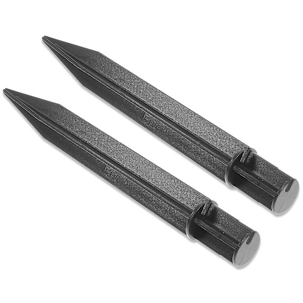 8 stk. Hagebelysning Solcelle-Lampe Stativ Hagebelysning Støtte Stabil Hage Lys Staker Svart 2X21CM Black 2X21CM